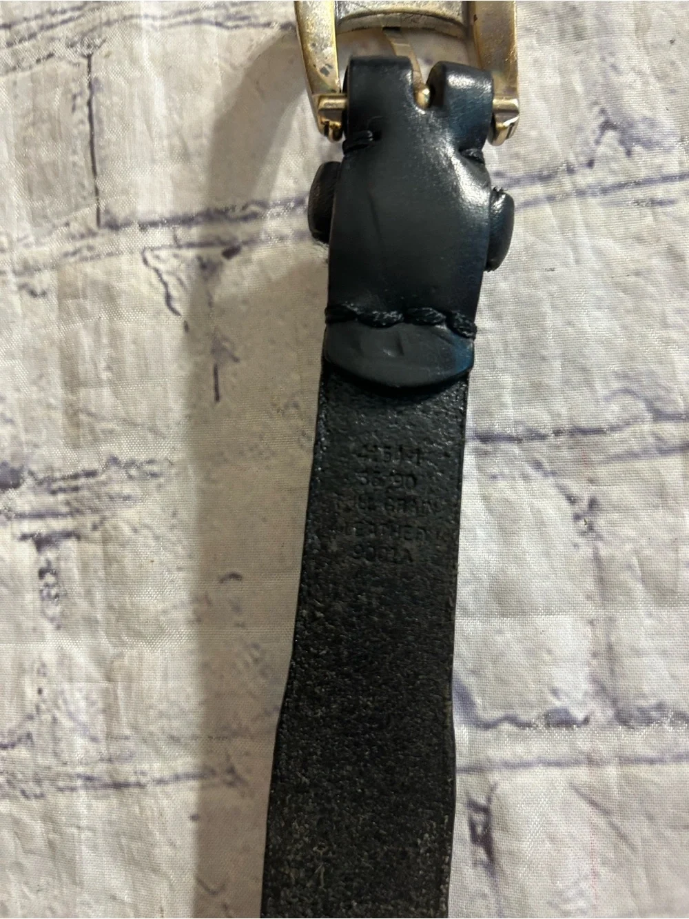 SILPADA DESIGN BLACK CROC WESTERN SIZE 36 & BLACK EMBOSSED LEATHER BELT